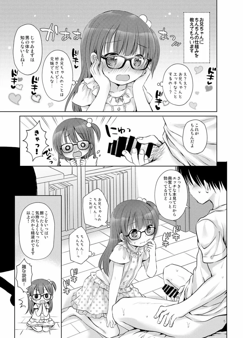 お兄ちゃんとセックスけんきゅう Page.5