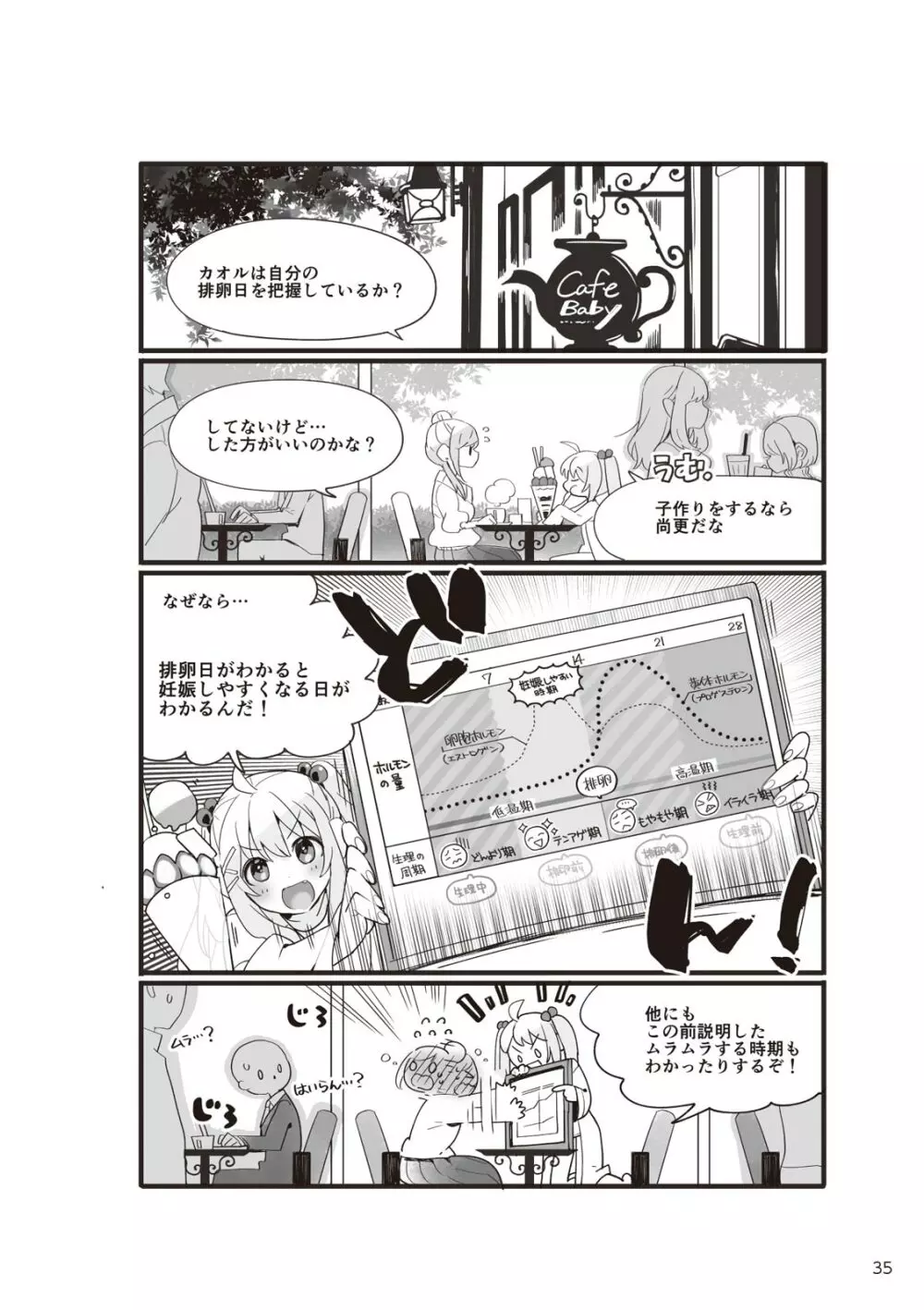 やらなくてもまんがで解る性交と妊娠 赤ちゃんのつくり方 Page.37