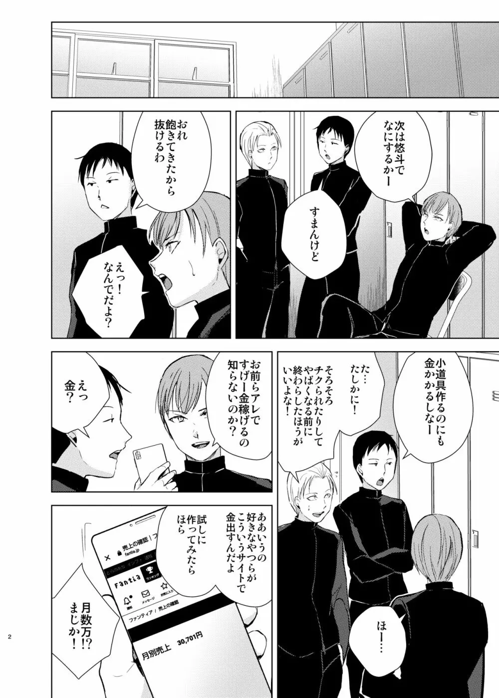 弓道男子4配信調教～部活の先輩に秘密撮影会を開かれちゃいました～ Page.3