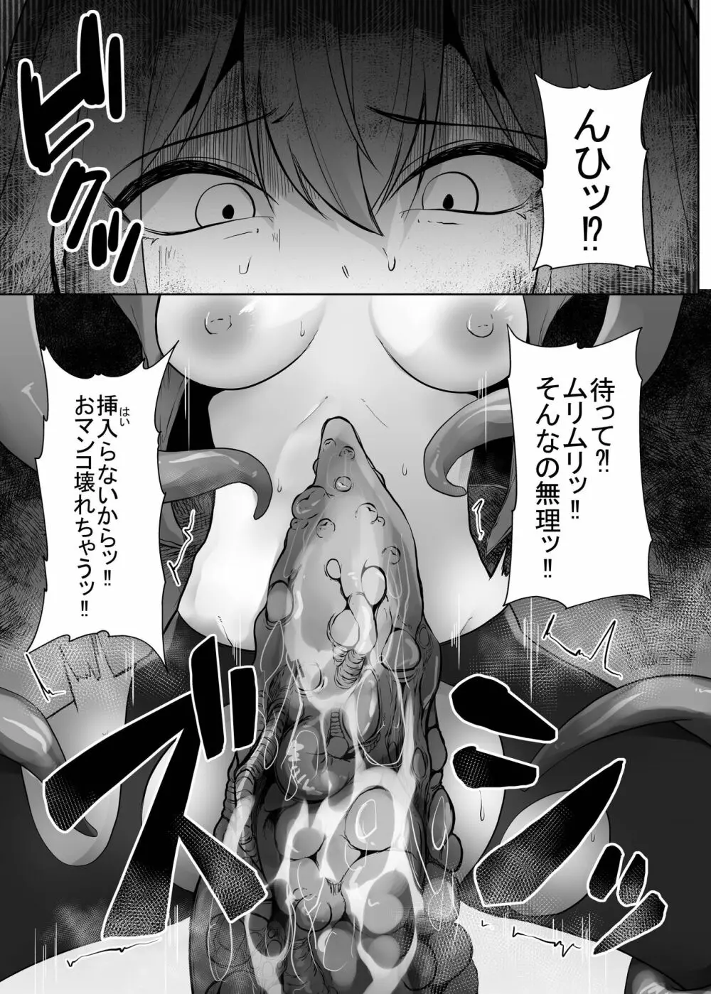 遺跡探索をしようとしたら触手に妊娠するまで犯される話 Page.17