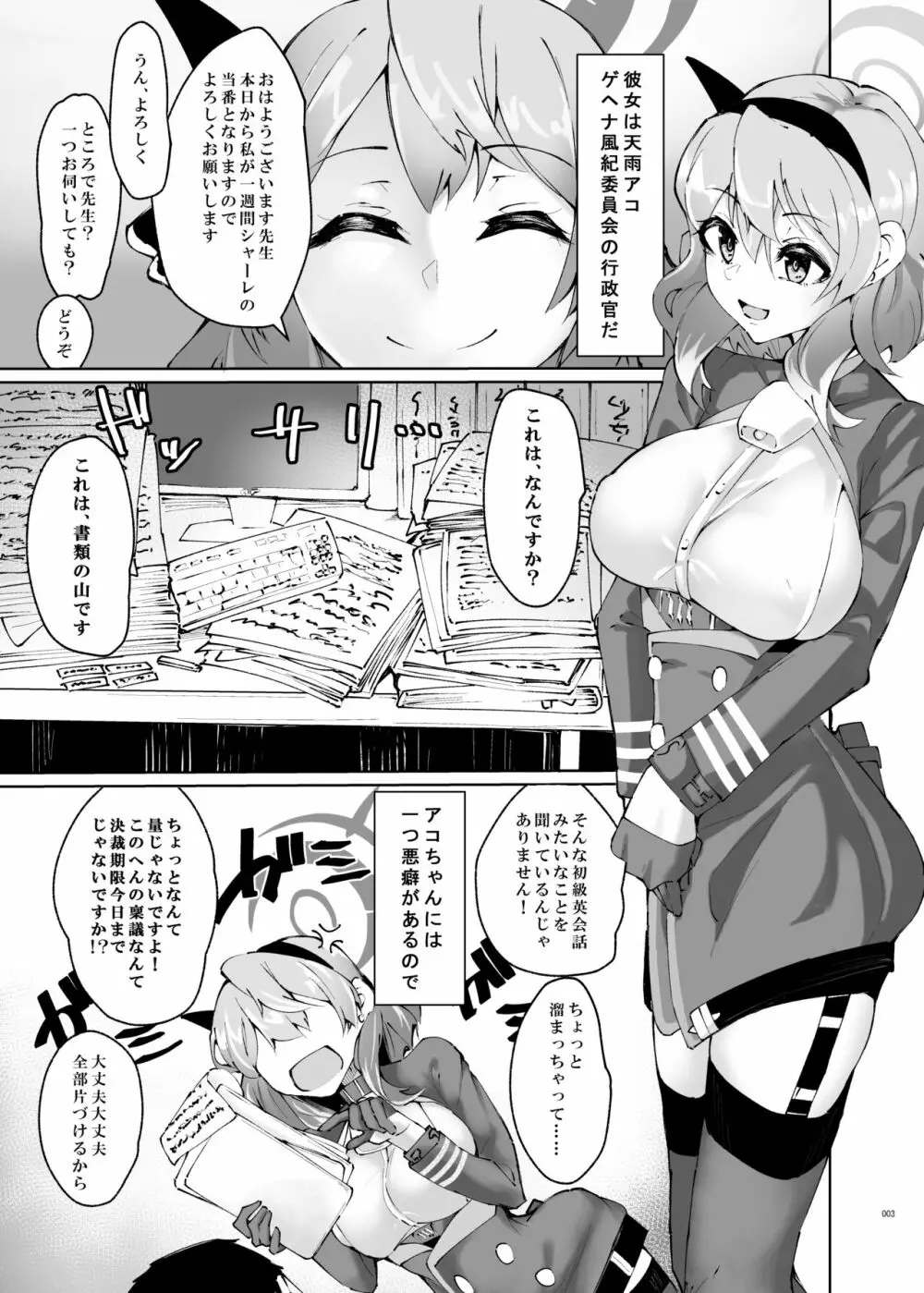 天雨アコはイライラしている Page.3