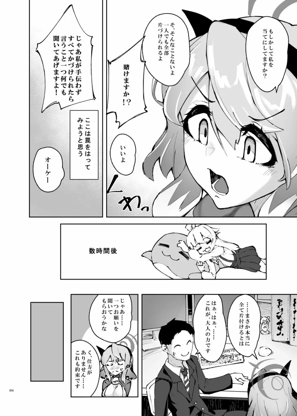 天雨アコはイライラしている Page.4