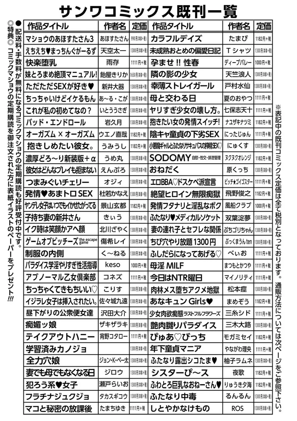 コミックマショウ 2023年11月号 Page.250