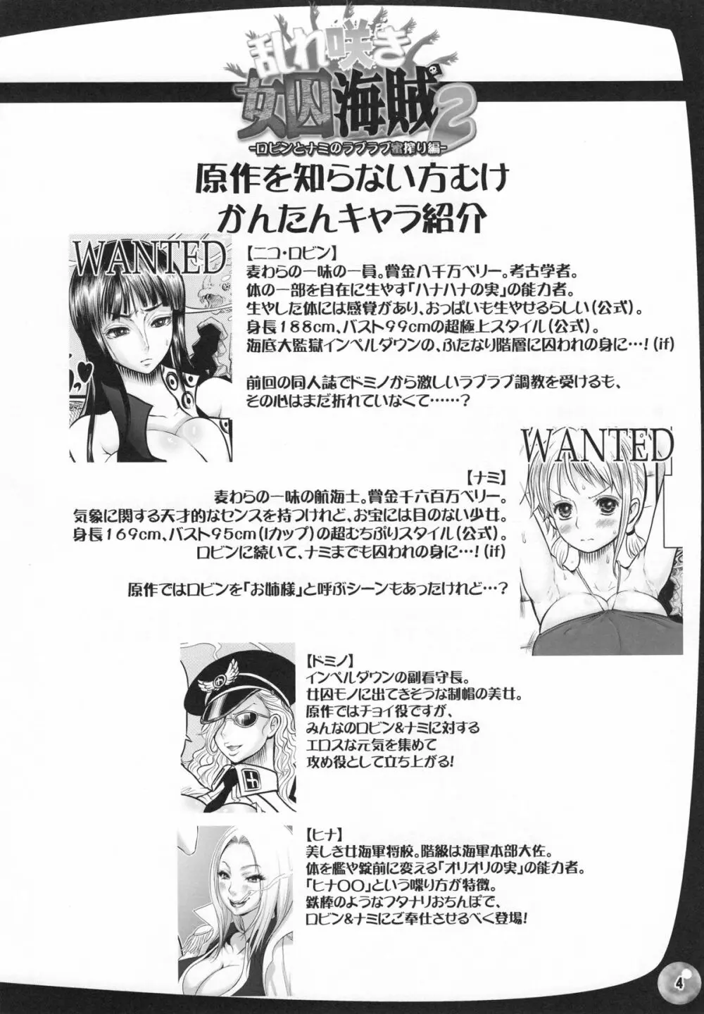 乱れ咲き女囚海賊 2 -ロビンとナミのラブラブ蜜搾り編- Page.3