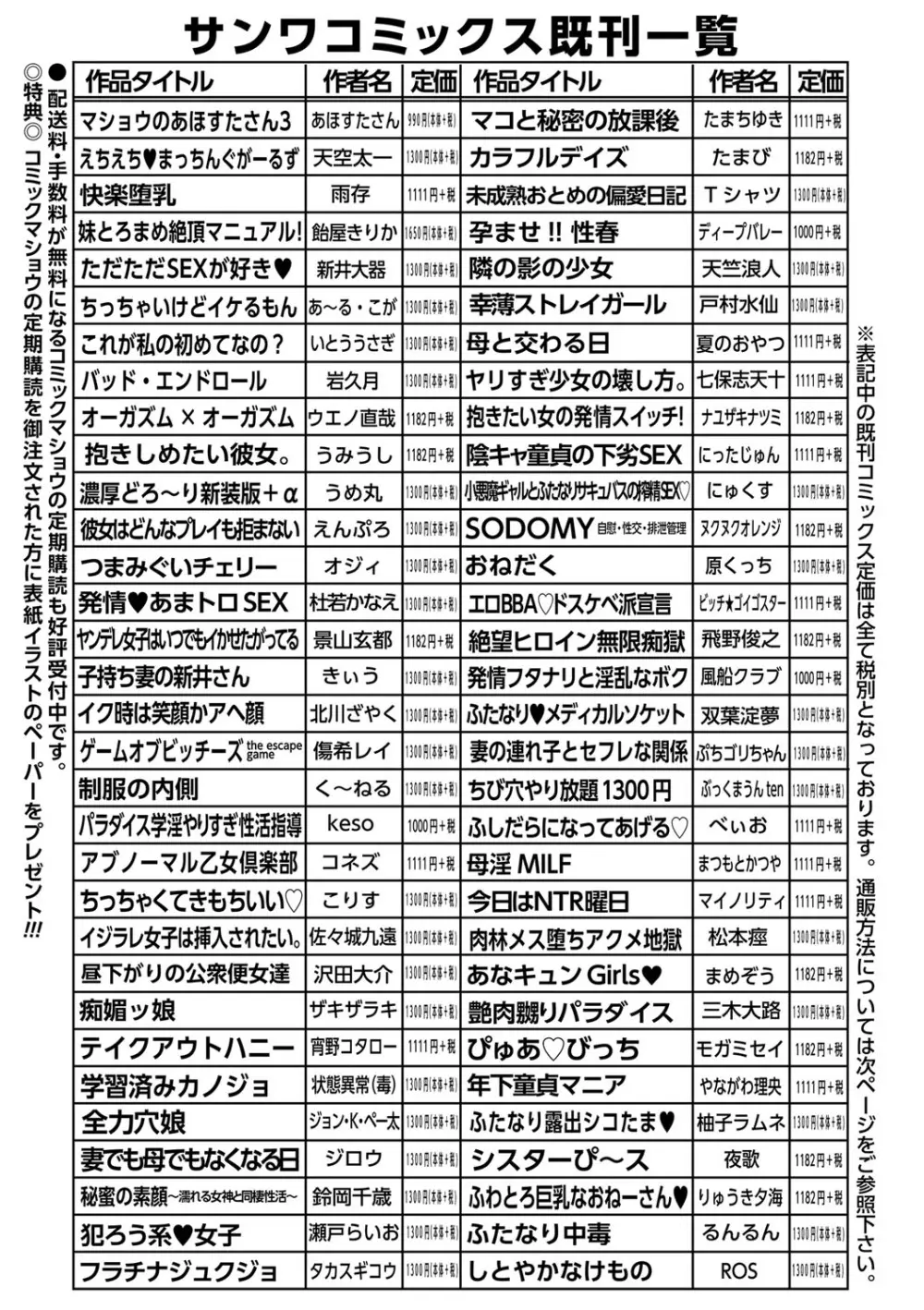 コミックマショウ 2023年12月号 Page.250