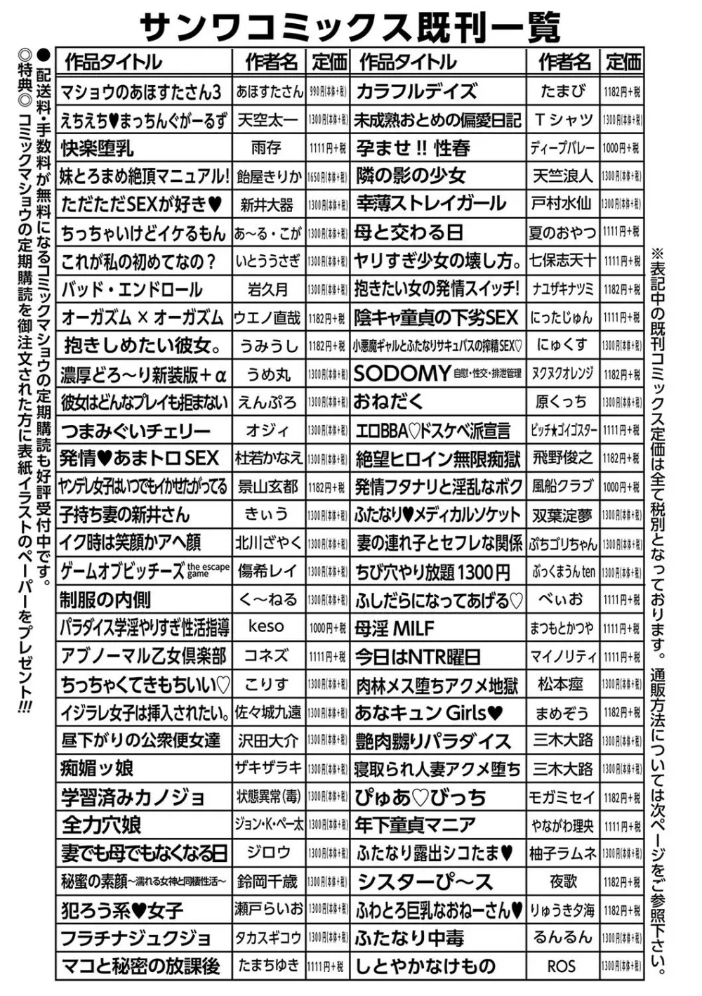 コミックマショウ 2024年1月号 Page.250