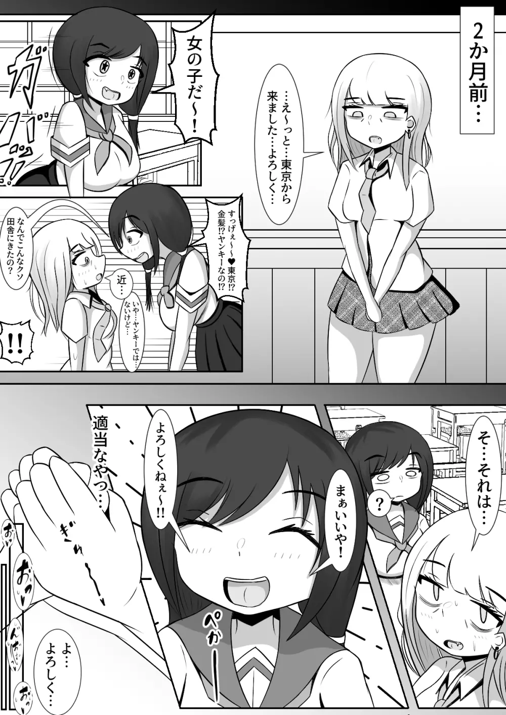 ふたなりでいじめられた都会少女と全肯定田舎少女の二人きり分校性活 Page.5