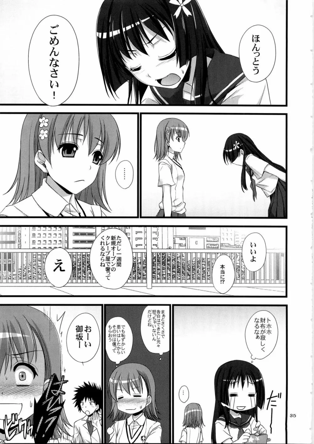 俺の超電磁砲がこんなデレデレなわけがない Page.35