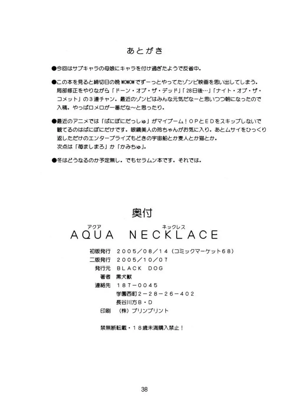 AQUA NECKLACE Page.37