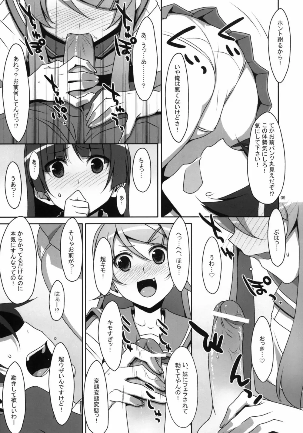 黒猫と妹にケンカするほど愛されて眠れない本 Page.8