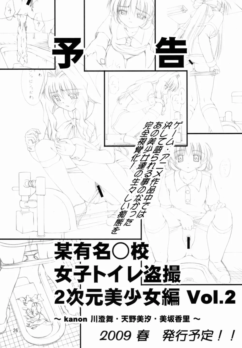 某有名○校女子トイレ盗撮 2次元美少女編 Vol.1 Page.25