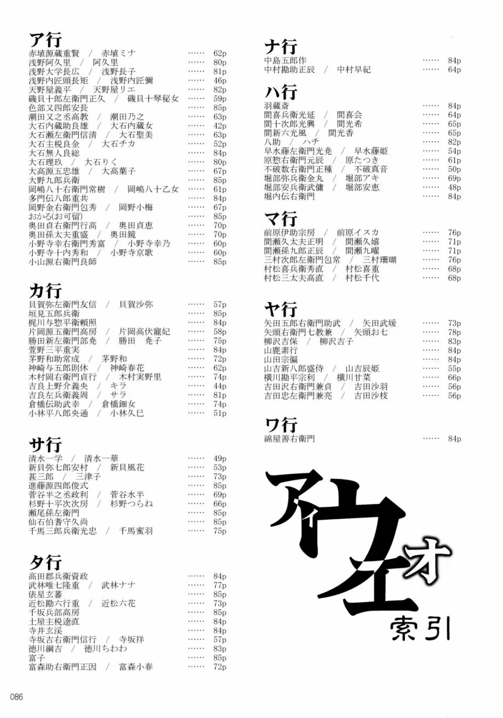 しじゅうしちのゆうきとつるぎ 47 braves&blades ~大嘘忠臣蔵~ ドキッ!女しかいない四十七士 VS キラ軍団 Page.86