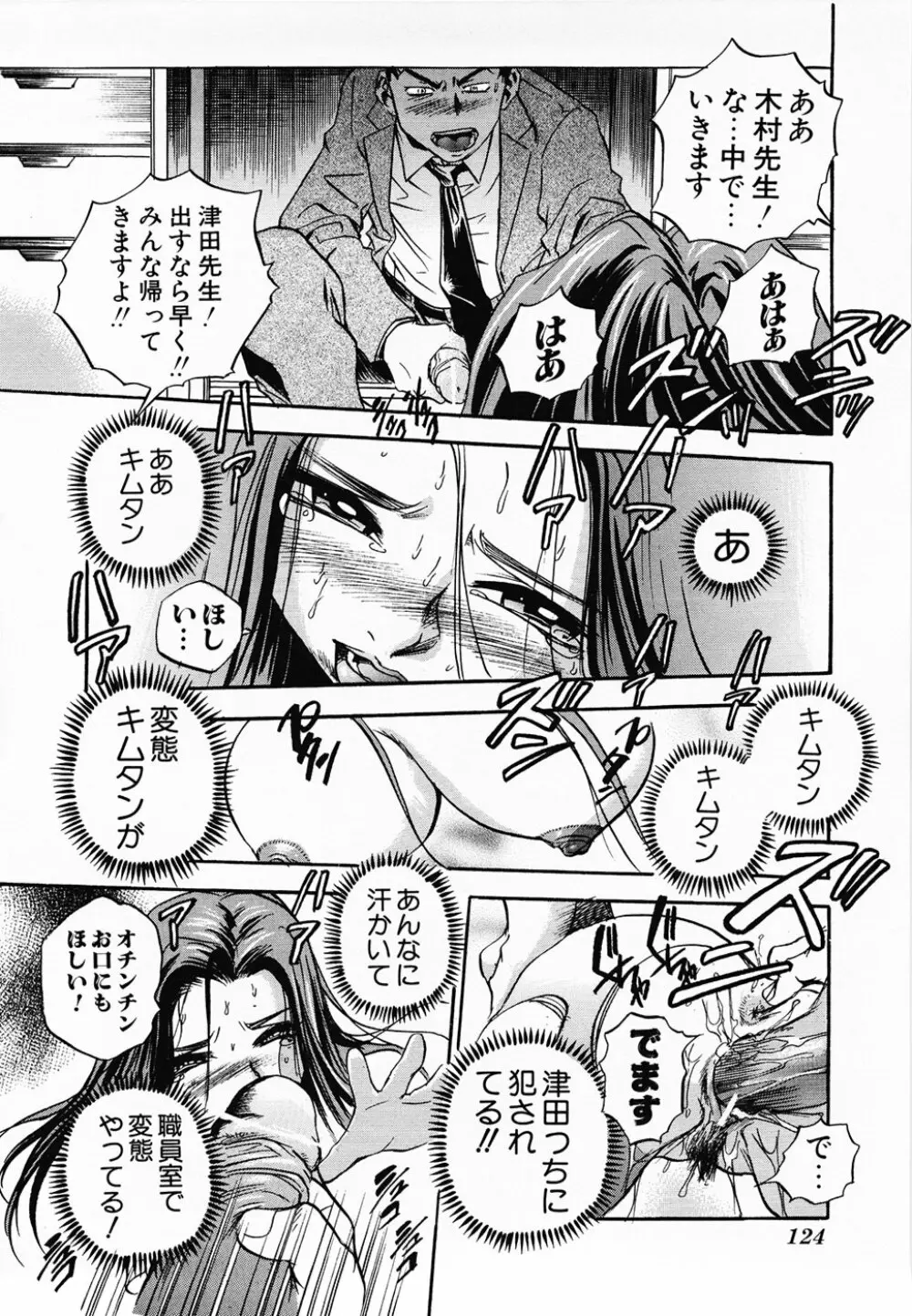 青空に白桃 白昼取り乱し露出嬢 Page.124