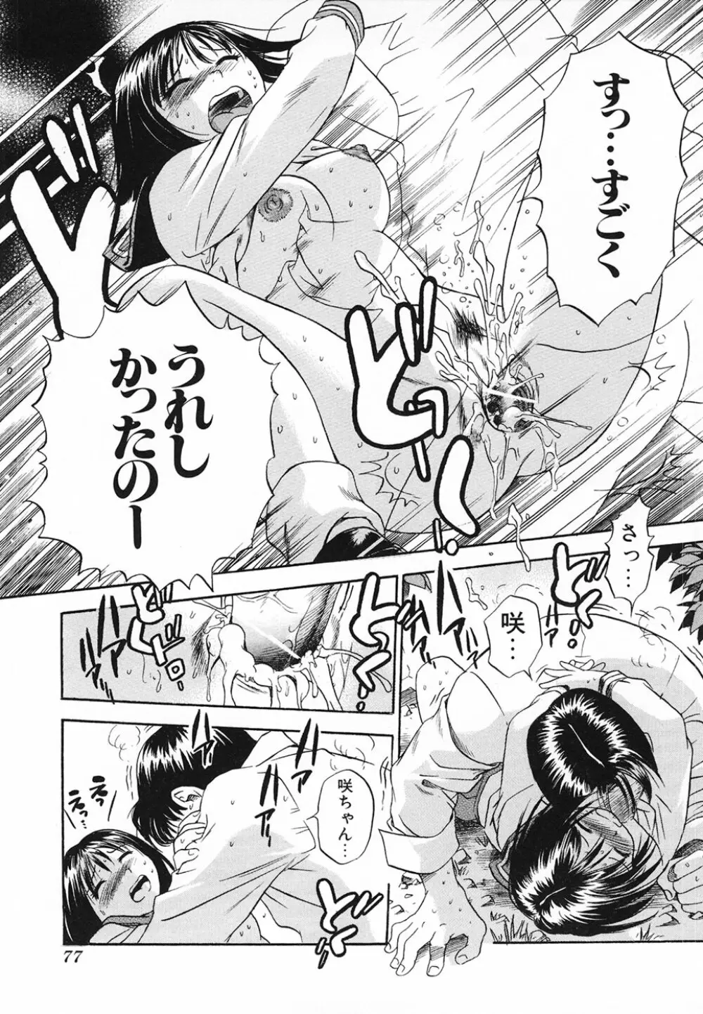 青空に白桃 白昼取り乱し露出嬢 Page.77