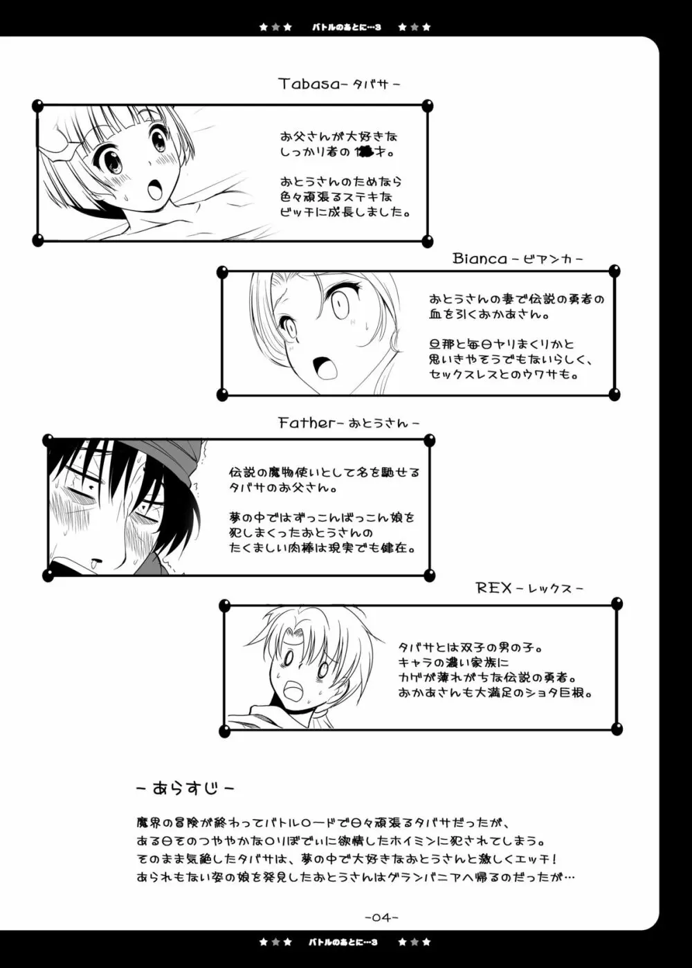 バトルのあとに…3～娘は僕と息子は妻と編～ Page.4