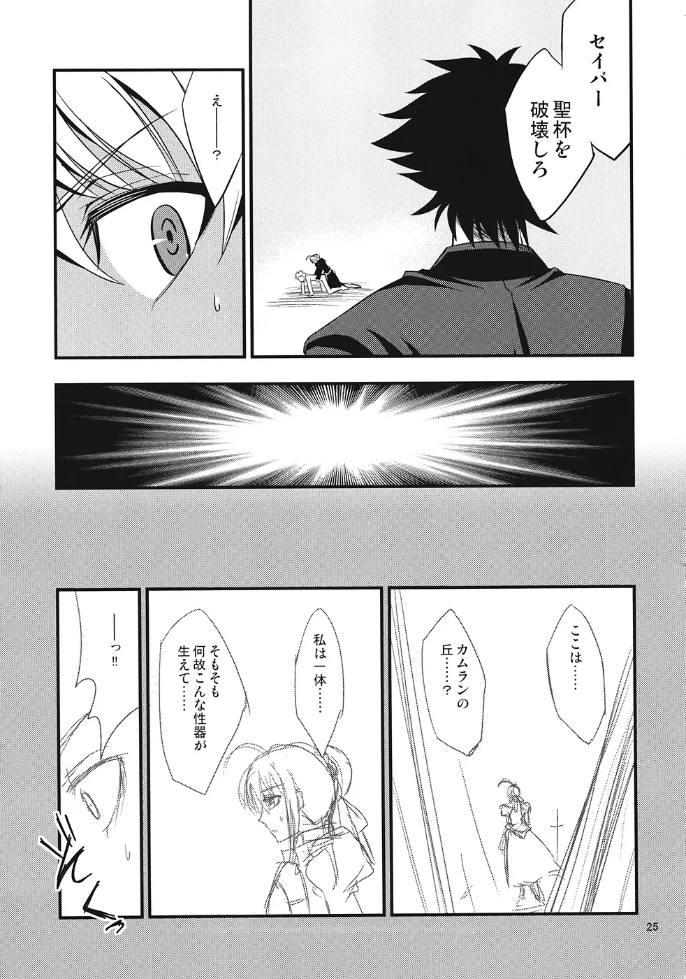 セイバーにち●こが生える本 Page.23