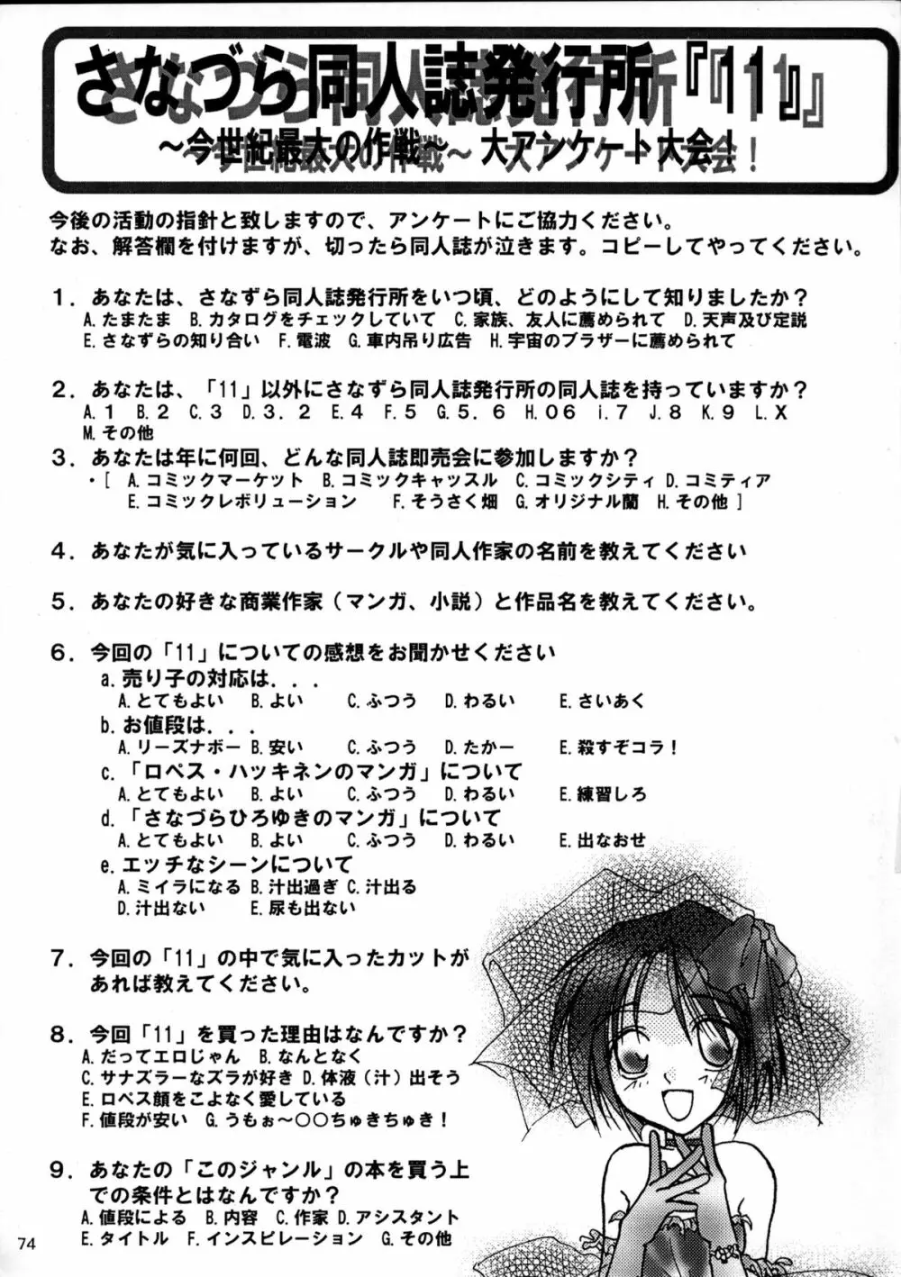 趣味の同人誌11 Page.72