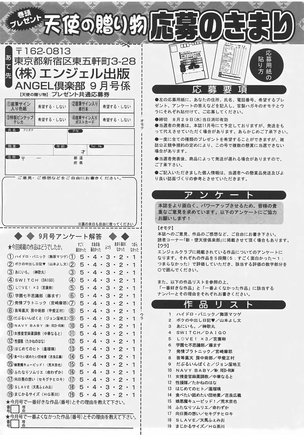ANGEL 倶楽部 2007年9月号 Page.426