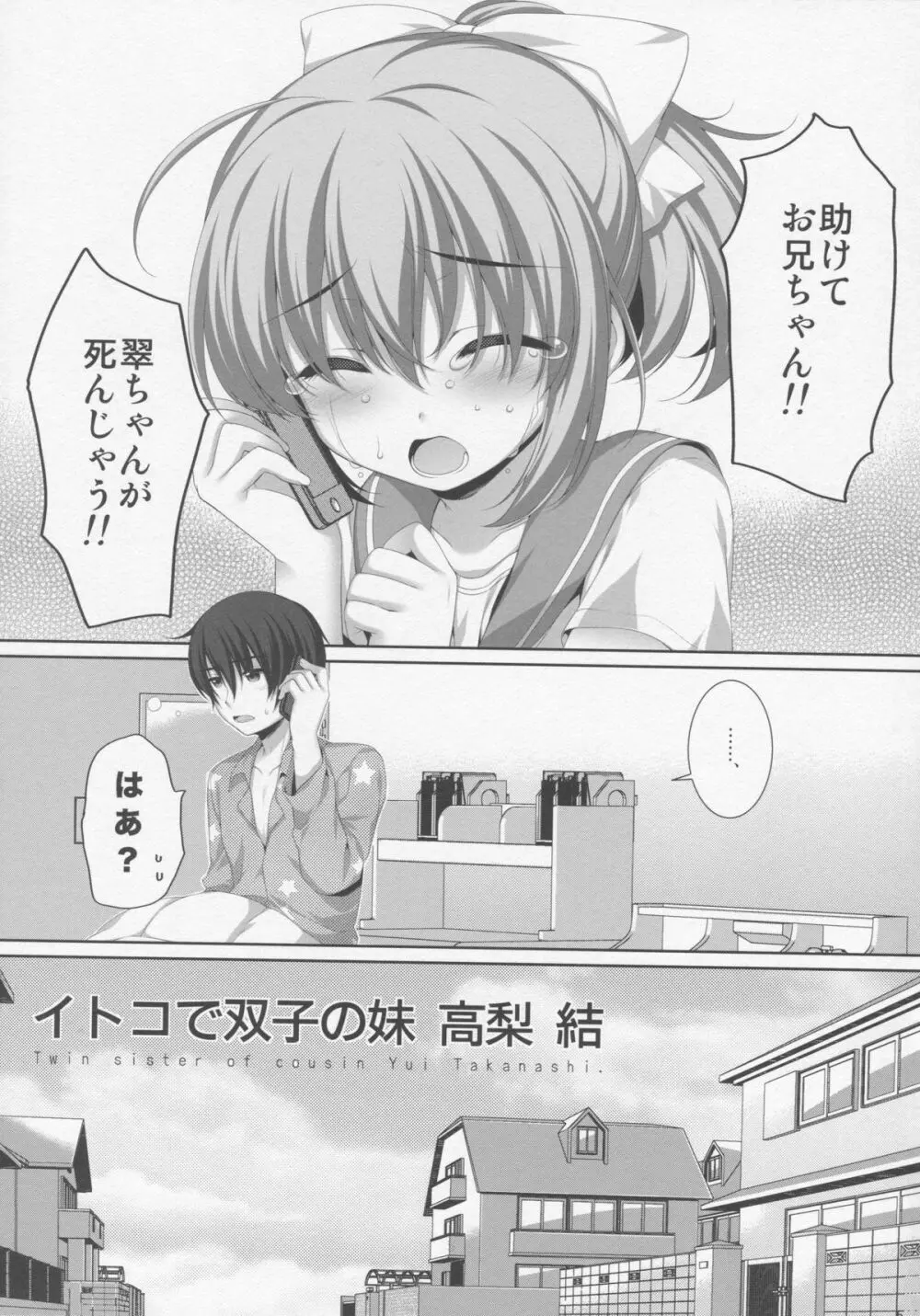 イトコで双子の妹高梨結 Page.3