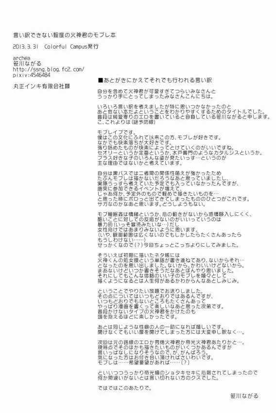 言い訳できない程度の火神君のモブレ本 Page.21