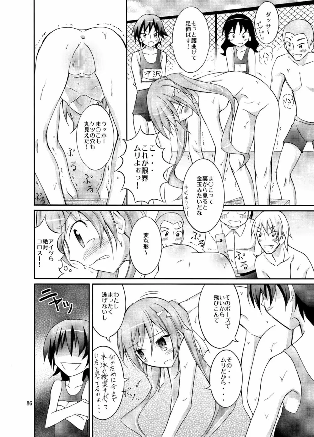 きょうの体育は全裸水泳まとめ Page.86