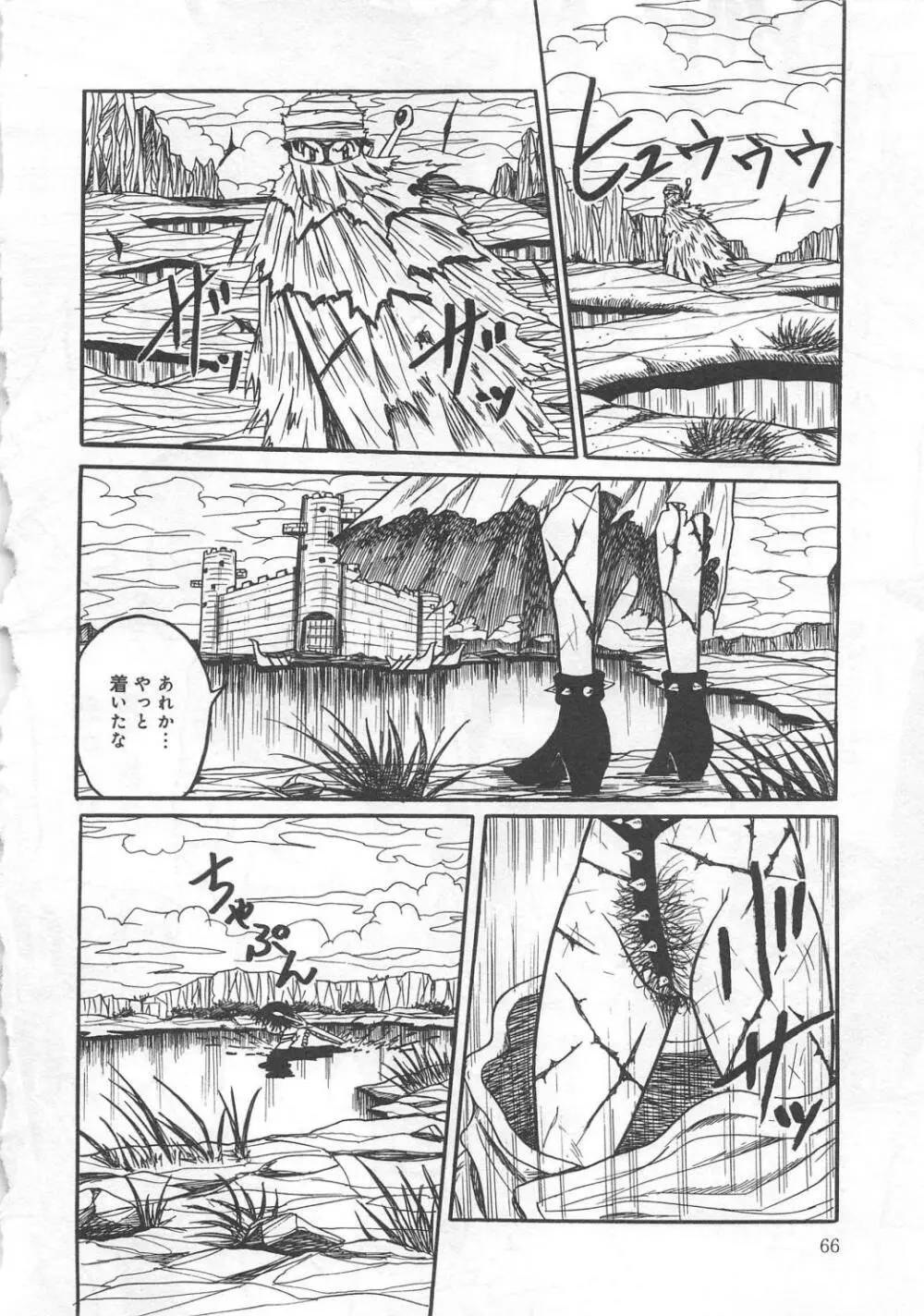 奮闘むなしく無残 Page.67