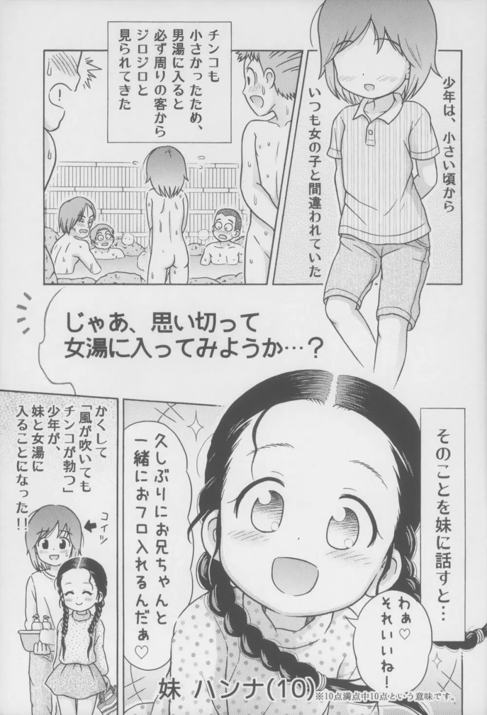 思い切って妹と女湯に入ってみた。 Page.3