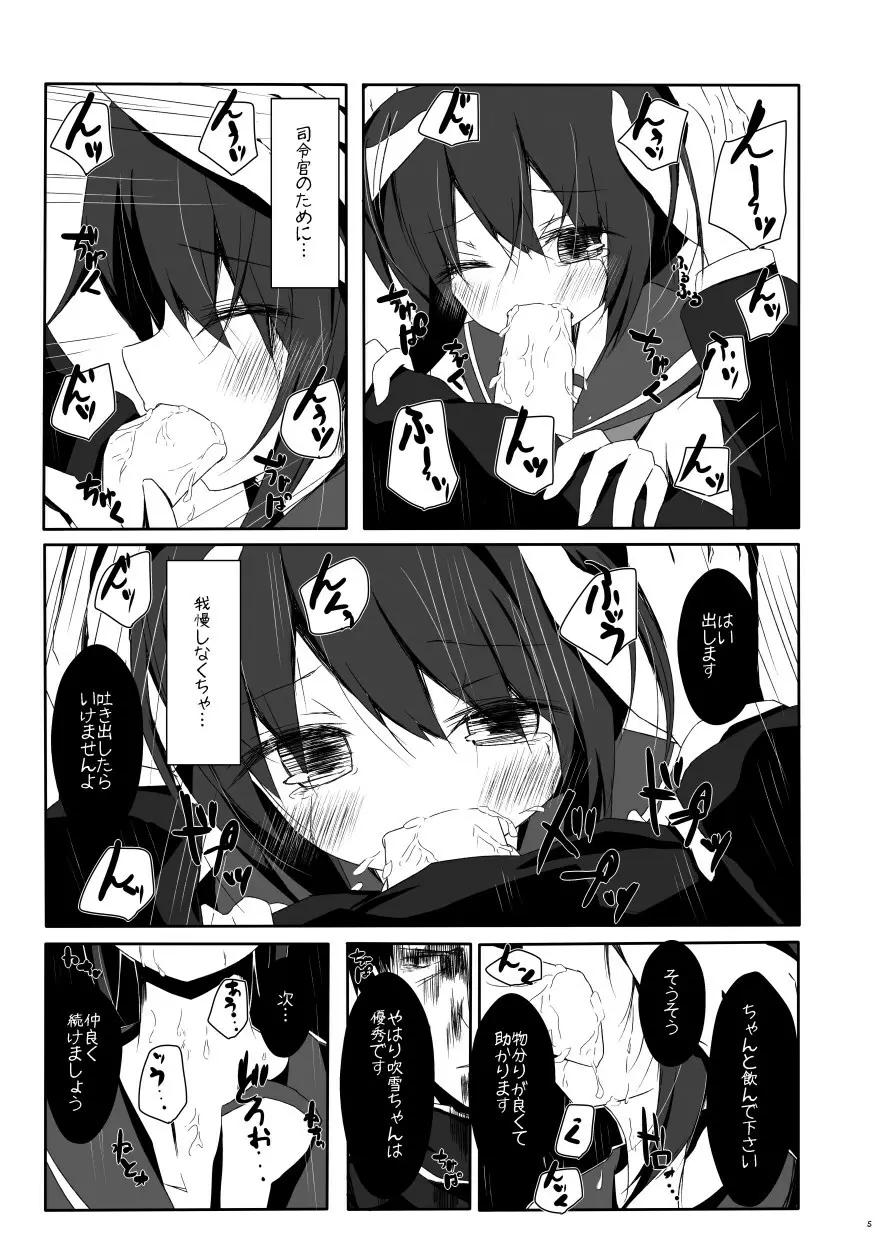 吹雪ちゃんがひどいことになるエロほん Page.6