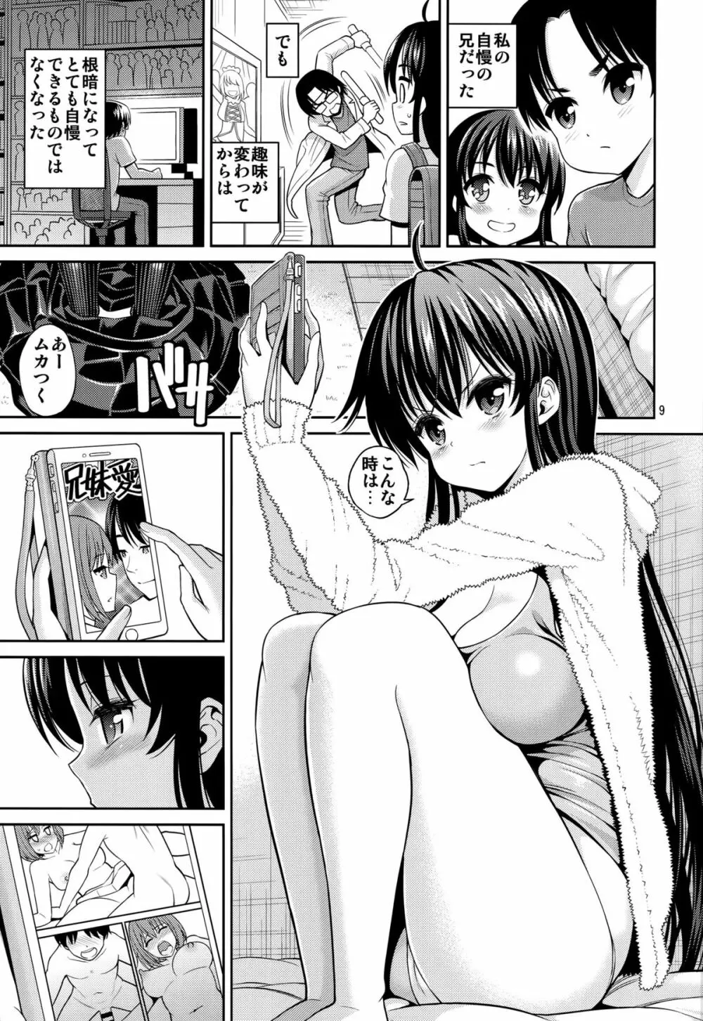 寝ている妹～弄る兄～ Page.8