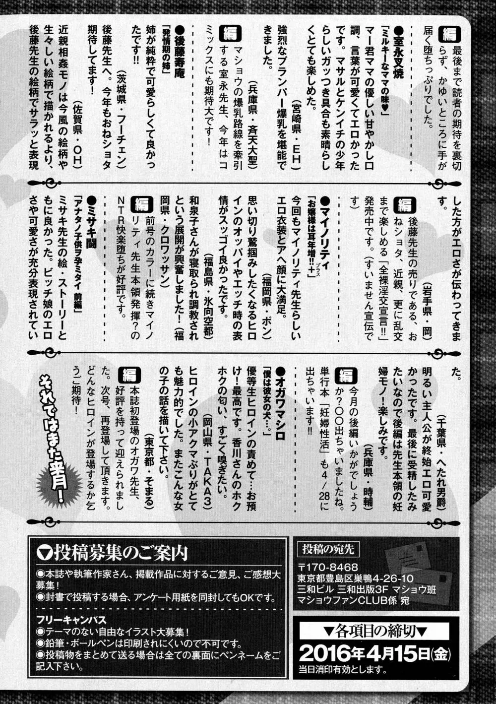 コミック・マショウ 2016年5月号 Page.288