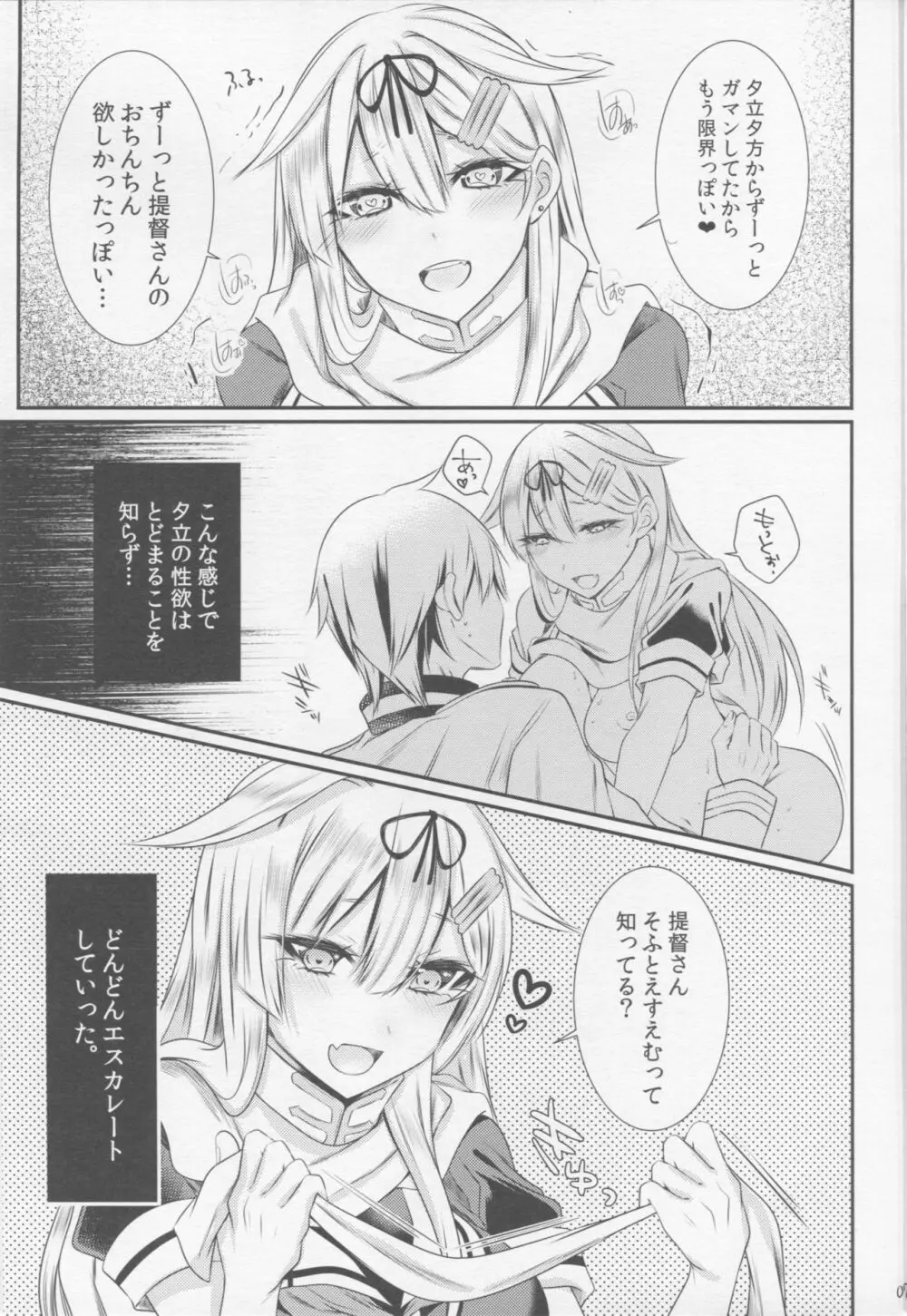 夕立に顔面騎乗されて嬉ションされる本 Page.6